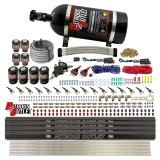 Nitrous Outlet Oxide Systems 00-10475-L-R-DS-10 DS 8 Cyl 8 Sol Direct Port Sys w/ Quad Rails Hi PSI(10Lb Bottle)(90° Noz) thumbnail 2