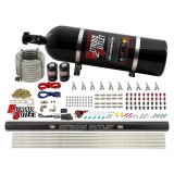 Nitrous Outlet Oxide Systems 00-10494-R-SBT-15 10 Cyl 2 Sol Direct Port Sys w/ Single Rail Low PSI(15Lb Bottle)(SBT Noz) thumbnail 1
