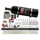 Nitrous Outlet Oxide Systems 00-10494-R-SBT-15 10 Cyl 2 Sol Direct Port Sys w/ Single Rail Low PSI(15Lb Bottle)(SBT Noz) thumbnail 2