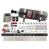 Nitrous Outlet Oxide Systems 00-10495-E85-R-12 10 Cyl 2 Sol Direct Port Sys w/ Single Rail E85 Hi PSI(12Lb Bottle)90° Noz thumbnail 1