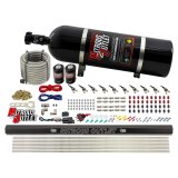 Nitrous Outlet Oxide Systems 00-10495-E85-R-15 10 Cyl 2 Sol Direct Port Sys w/ Single Rail E85 Hi PSI(15Lb Bottle)90° Noz thumbnail 1