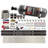 Nitrous Outlet Oxide Systems 00-10496-ALC-R-12 10 Cyl 4 Sol Direct Port Sys w/ Dual Rails ALC Low PSI(12Lb Bottle)90° Noz thumbnail 1