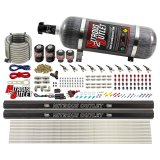 Nitrous Outlet Oxide Systems 00-10496-E85-R-12 10 Cyl 4 Sol Direct Port Sys w/ Dual Rails E85 Low PSI(12Lb Bottle)90° Noz thumbnail 2