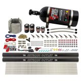 Nitrous Outlet Oxide Systems 00-10497-E85-R-10 10 Cyl 4 Sol Direct Port Sys w/ Dual Rail E85 Hi PSI(10Lb Bottle)(90° Noz) thumbnail 1