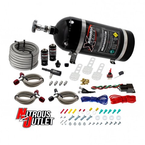 Nitrous Outlet X-Series Oxide Systems 22-83000 Chrysler Hemi Nozzle System 45-55psi(35-50-75-100-150-200 HP)
