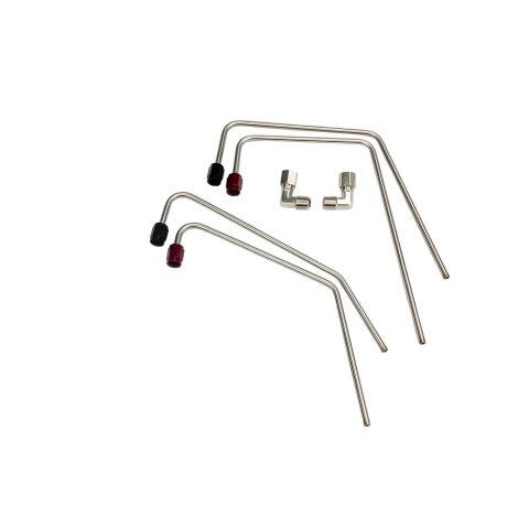 Nitrous Outlet Oxide Plumbing Kits 00-10161-T-102-HL Kits, GM Truck Holley Hi-Ram 102mm Throttle Body Hard-line Kit - Solenoids To Plate (Passenger Side) (For Electric & Cable TB)