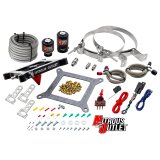 Nitrous Outlet Oxide Systems 00-10600-GEN4-00 Systems, 4150 Stinger 4 System - Braided Hoses/.122 Solenoid/.177 Fuel Solenoid/Universal Solenoid Brackets - (Gas/E85)(5-55 psi thumbnail 2