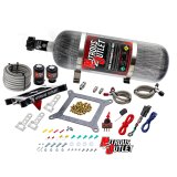 Nitrous Outlet Oxide Systems 00-10600-GEN4-12 Systems, 4150 Stinger 4 System - Braided Hoses/.122 (Gas/E85)(5-55 psi)(50-500 HP)(12lb Bottle) thumbnail 1