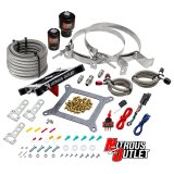 Nitrous Outlet Oxide Systems 00-10602-GEN4-00 Systems, 4150 Stinger 4 Race System - Braided Hoses/ - (Gas/E85)(5-55 psi)(50-600 HP)(No Bottle) thumbnail 2