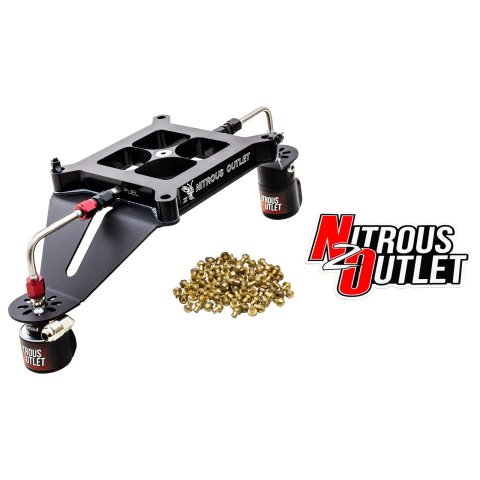 Nitrous Outlet Oxide Systems 00-10610-GEN4-SF Systems, 4150 Stinger 4 Solenoid Forward Conversion Upside Down - (Gas/E85)(5-55 psi)(50-500 HP)