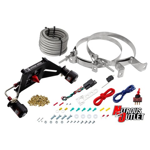 Nitrous Outlet Oxide Systems 00-10612-GEN4-00 Systems, 4150 Stinger 4 Race System - Hard-line/.178 - (Gas/E85)(5-55 psi)(50-600 HP)(No Bottle)