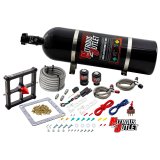 Nitrous Outlet Oxide Systems 00-10650-GEN4-15 Systems, 4500 Stinger 4 System - Braided Hoses/.122 (Gas/E85)(5-55 psi)(50-500 HP)(15lb Bottle) thumbnail 1