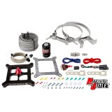 Nitrous Outlet Oxide Systems 00-10670-GEN4-00 Systems, 4150 Stinger 4 Dry System - Braided Hoses/.122 Solenoid/Universal Solenoid Bracket - (50-500 HP)(No Bottle) thumbnail 1
