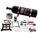 Nitrous Outlet Oxide Systems 00-10670-GEN4-15 Systems, 4150 Stinger 4 Dry System - Braided Hoses/.122 Solenoid/Universal Solenoid Bracket - (50-500 HP)(15lb Bottle) thumbnail 1