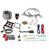 Nitrous Outlet Oxide Systems 00-10671-GEN4-00 Systems, 4150 Stinger 4 Dry Race System - Braided Hoses/.178 Trashcan Solenoid/Universal Solenoid Bracket - (50-600 HP)(No Bottl thumbnail 2