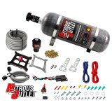 Nitrous Outlet Oxide Systems 00-10671-GEN4-12 Systems, 4150 Stinger 4 Dry Race System - Braided Hoses/.178 Trashcan Solenoid/Universal Solenoid Bracket - (50-600 HP)(12lb Bot thumbnail 2