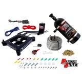 Nitrous Outlet Oxide Systems 00-10673-GEN4-10 Systems, 4150 Stinger 4 Dry System - Hard-line/.122 Solenoid/Boomerang Solenoid Bracket - (50-500 HP)(10lb Bottle) thumbnail 1