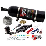 Nitrous Outlet Oxide Systems 00-10674-GEN4-15 Systems, 4150 Stinger 4 Dry Race System - Hard-line/.178 Trashcan Solenoid/Boomerang Solenoid Bracket - (50-600 HP)(15lb Bottle) thumbnail 1