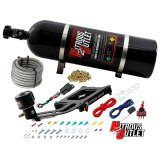 Nitrous Outlet Oxide Systems 00-10674-GEN4-15 Systems, 4150 Stinger 4 Dry Race System - Hard-line/.178 Trashcan Solenoid/Boomerang Solenoid Bracket - (50-600 HP)(15lb Bottle) thumbnail 2