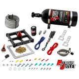 Nitrous Outlet Oxide Systems 00-10677-GEN4-10 Systems, 4500 Stinger 4 Dry System - Braided Hoses/.122 Solenoid/Universal Solenoid Bracket - (50-500 HP)(10lb Bottle) thumbnail 1