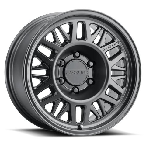 Raceline Wheels 451B Ryno Satin Black Trailer 13x4.5 Wheel, 451 Ryno, 13 in. x 4.5 in., 5 x 114.3mm Bolt Pattern, Cast Aluminum, Satin, Black, 0.00mm Offset, 81.03mm Center Bore, Each