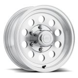 Raceline Wheels 881MC Mod Machined Trailer 15x6 Wheel, 881 Trailer, 15 in. x 6 in., 5 x 4.50 in. Bolt Pattern, Cast Aluminum, Machined, Natural, 0.00mm Offset, 81.03mm Center Bore, Each thumbnail 1