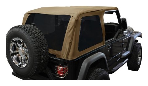 RT Off-Road Bowless Soft Tops for 1997-2006 WRANGLER - BRT10037 Top, Bowless, Fabric, Spice, Tinted Windows, Jeep, Each