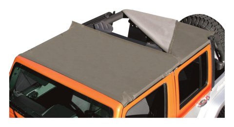 RT Off-Road Combo Beach Toppers for 2007-2017 WRANGLER, 2018 WRANGLER JK - CB30136 Soft Top, Topper, Partial Top Type, Fabric, Khaki Diamond, Jeep, Each