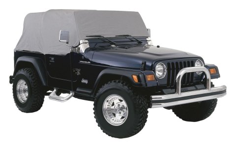 RT Off-Road Cab Covers for 1976-1986 CJ7 - CC10009 Cover, Polypropylene, Gray, Jeep, Each