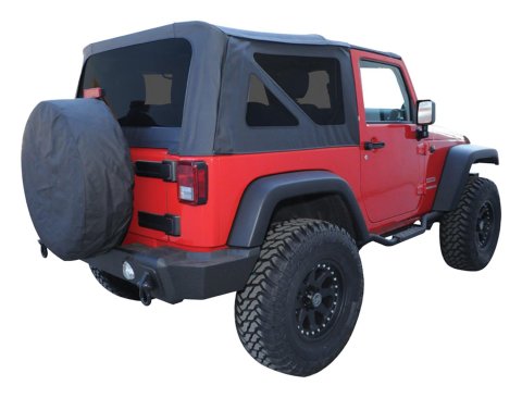 RT Off-Road Replacement Soft Tops for 2007-2009 WRANGLER - RT10535T Top, Replacement, Fabric, Black Diamond, Tinted Windows, Jeep, Each