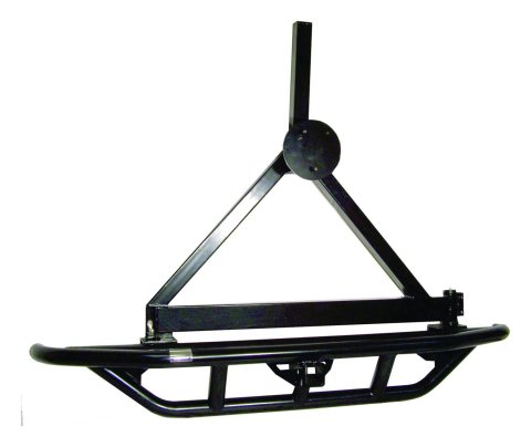 RT Off-Road Rock Crawler Bumpers RT20004 Bumper, Crawler, Rear, Tube, Steel, Black, Tire Carrier, Jeep, Each