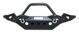 RT Off-Road Heavy-Duty Bumpers for 2020 GLADIATOR, 2018-2021 WRANGLER - RT20046 Bumper, Front, Fabricated, Stinger, Steel, Full Width, Winch Mount, OEM Fog Light Holes, Black Textured Powdercoated, Jeep, Each thumbnail 1