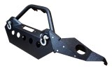 RT Off-Road Heavy-Duty Bumpers for 2020 GLADIATOR, 2018-2021 WRANGLER - RT20046 Bumper, Front, Fabricated, Stinger, Steel, Full Width, Winch Mount, OEM Fog Light Holes, Black Textured Powdercoated, Jeep, Each thumbnail 5