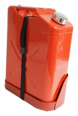 RT Off-Road Fuel Can Holders RT26088 Storage Mount, Jerry Mount, Red Powder Coated Steel, Universal Applications thumbnail 3