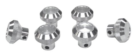 RT Off-Road Dash Knobs for 1976-1983 CJ5, 1976-1986 CJ7, 1981-1985 SCRAMBLER - RT27001 Knobs, Billet Aluminum, Polished, Jeep, Set of 6