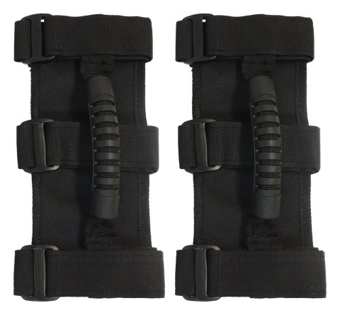 RT Off-Road Deluxe Grab Handles RT27007 Handles, Deluxe, Roll Bar Mounted, Rubber, Black, 2.00 in. - 3.00 in. Bar Diameter, Pair thumbnail 1