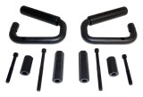 RT Off-Road Door Grab Handles RT27049 Interior Handle, Steel, Black Powdercoat, Windshield Frame, Jeep, Pair thumbnail 2
