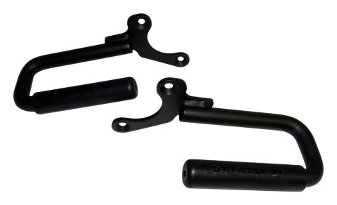 RT Off-Road Door Grab Handles RT27062 Handle Set, Black Powder Coated Steel Front Handle Set for 1987-1995 Jeep YJ Wrangler thumbnail 2