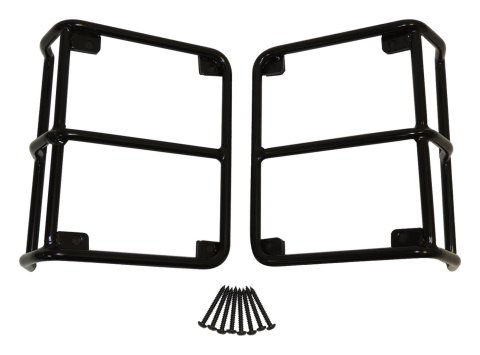 RT Off-Road Tail Lamp Guards for 2007-2017 WRANGLER, 2018 WRANGLER JK - RT28002 Guards, Steel, Black, Jeep, Pair