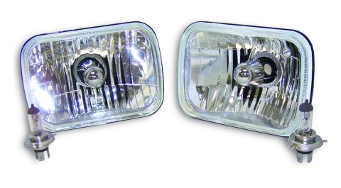 RT Off-Road Sealed Beam Headlight Conversions RT28005 Convrsn Kit(2),200Mm Rectanglr 1987-1995 Yj, 1984-2001 Xj Cherokee, 1986-1992 Mj Comanche, 1979-1991