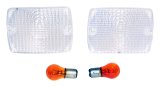 RT Off-Road Parking Lamp Assemblies for 1987-1993 WRANGLER - RT28012 Assemblies, Front, Clear Lenses, Amber Bulbs, Jeep, Pair thumbnail 4