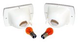 RT Off-Road Parking Lamp Assemblies for 1987-1993 WRANGLER - RT28012 Assemblies, Front, Clear Lenses, Amber Bulbs, Jeep, Pair thumbnail 5