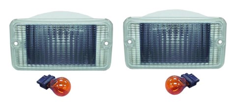 RT Off-Road Parking Lamp Kits RT28016 Lights, Amber Bulbs, Clear Lenses, Jeep, Pair
