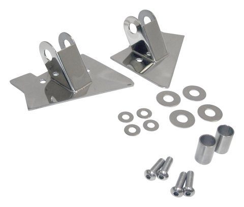 RT Off-Road Side View Mirror Relocation Brackets for 1997-2002 WRANGLER - RT30015 Brackets, View, Stainless Steel, Polished, Jeep, Pair