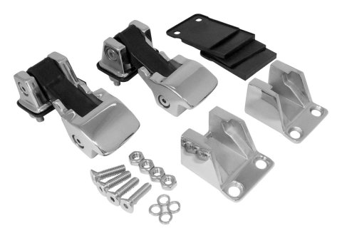 RT Off-Road TJ-Style Hood Catches RT34083 Catches, TJ-Style, Stainless Steel, Polished, Kit