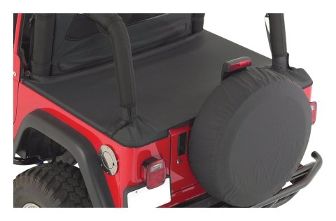 RT Off-Road Tonneau Covers for 1987-1991 WRANGLER - TN10215 Cover, Deck Cover Type, Fabric, Black Denim, Jeep, Each