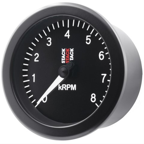 Stack Gauges ST100-08 TACHOMETER, SPORT, 88MM, BLACK, 0-8K RPM thumbnail 4