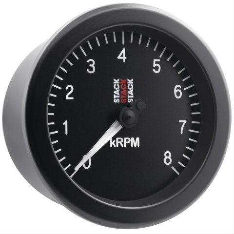 Stack Gauges ST100-08 TACHOMETER, SPORT, 88MM, BLACK, 0-8K RPM thumbnail 5