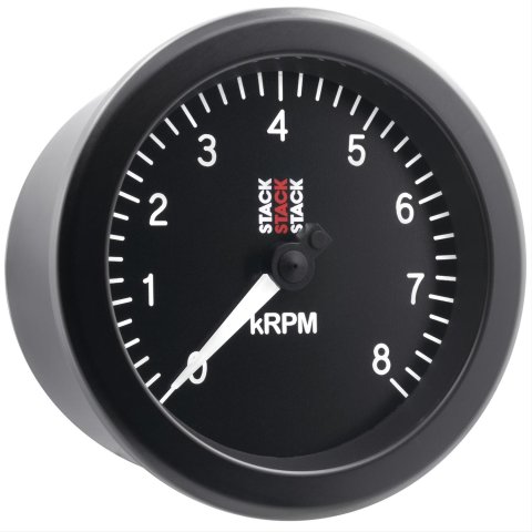 Stack Gauges ST100-08 TACHOMETER, SPORT, 88MM, BLACK, 0-8K RPM thumbnail 6