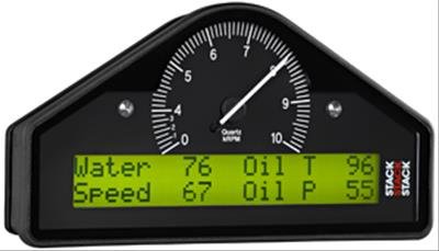 Stack Gauges Gauge Kits and Instrument Clusters ST8100-C-UK RACE DISPLAY, PRE-CONFIGURED, BLACK, 0-3-8K RPM (PSI, DEG. C, MPH) thumbnail 2